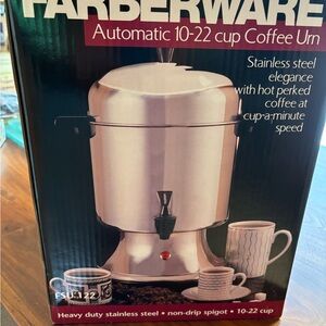 Large coffee urn. Perfect for parties or gatherings.